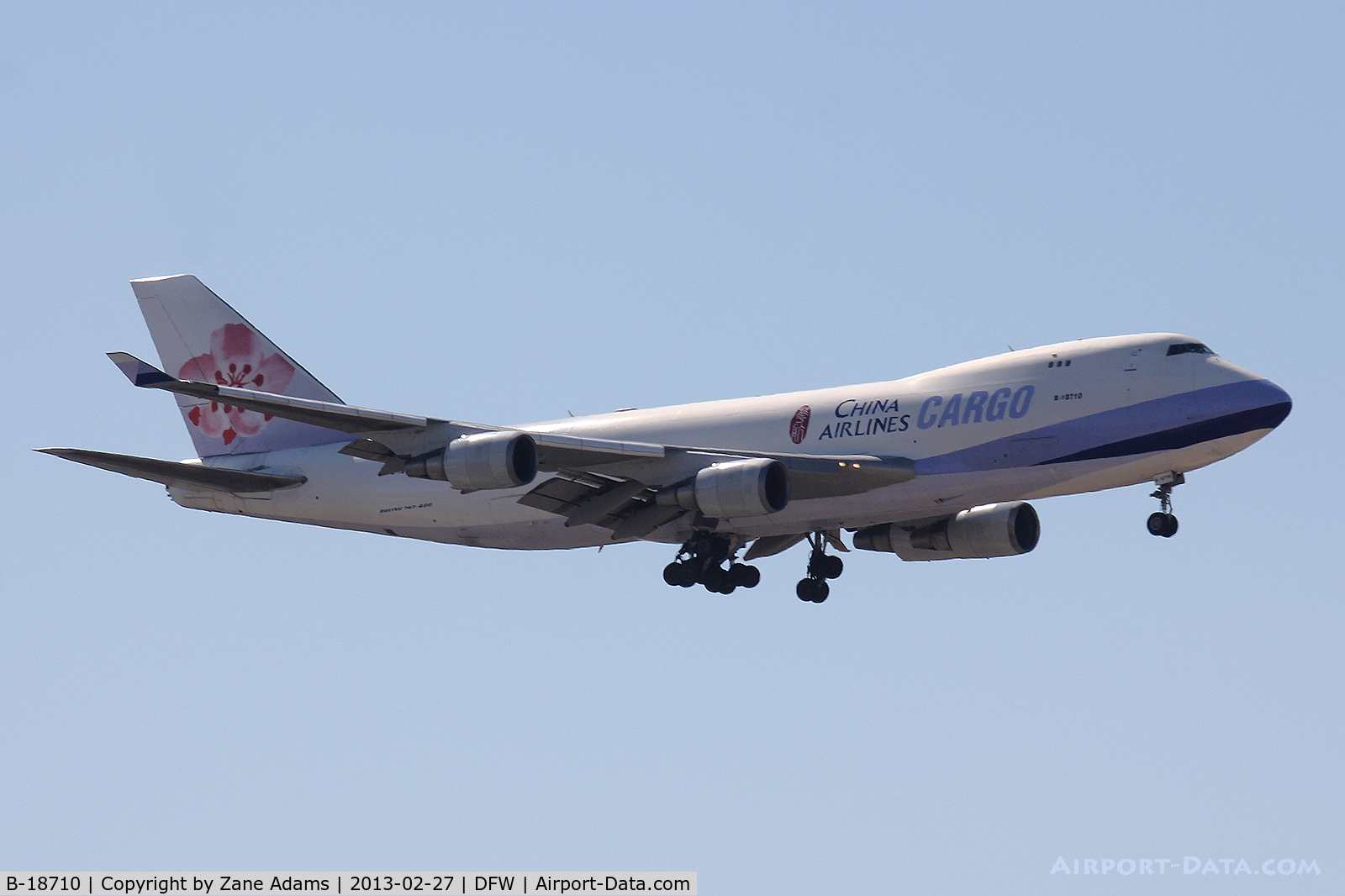 B-18710, 2002 Boeing 747-409F/SCD C/N 30767, China Airlines Cargo 747 at DFW Airport