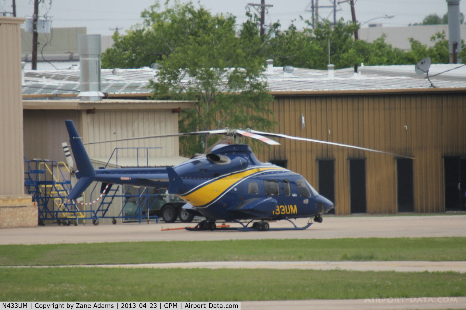 N433UM, 1998 Bell 430 C/N 49047, At Grand Prairie Municipal