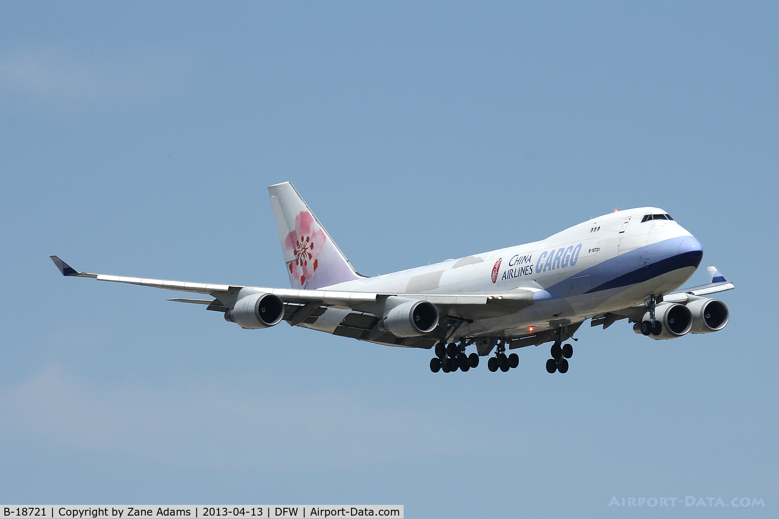 B-18721, 2005 Boeing 747-409F/SCD C/N 33738, China Airlines Cargo at DFW Airport