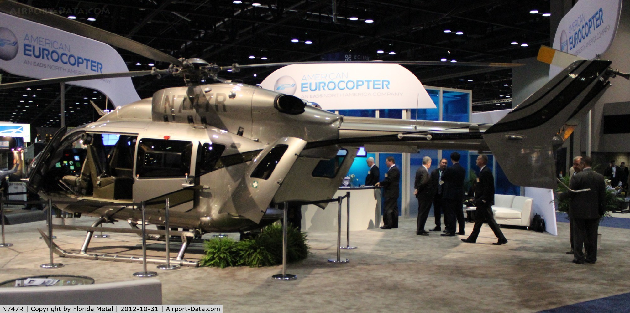 N747R, Eurocopter EC-135P-2 C/N 0466, EC 135 inside the Orange County Convention Center NBAA