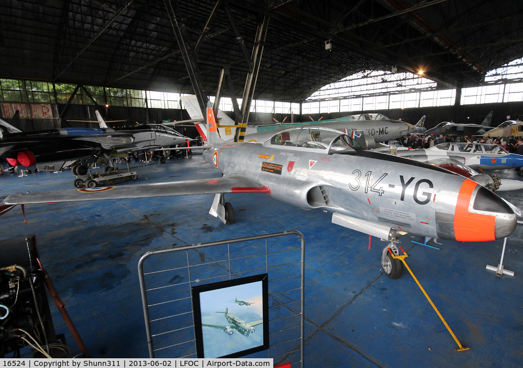 16524, 1951 Lockheed T-33A Shooting Star C/N 580-5856, Preserved in Canopee Museum and seen during LFOC Open Day 2013...