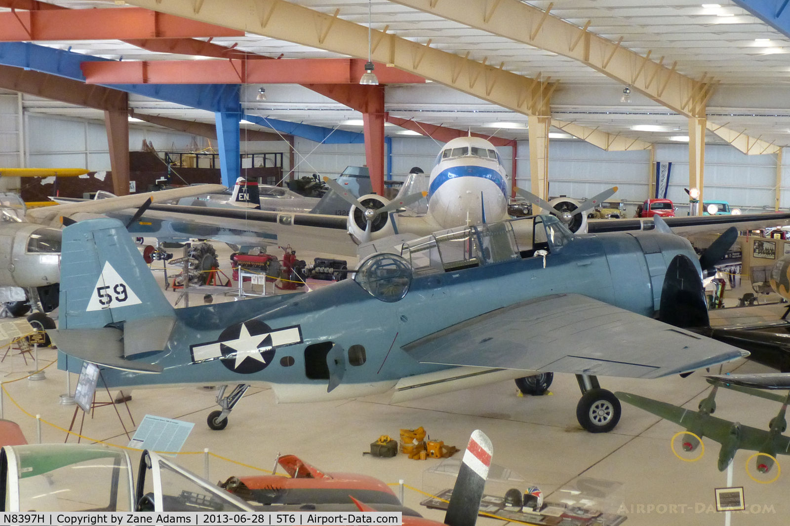 N8397H, 1945 Grumman TBM-3E Avenger C/N 69459, At the War Eagles Air Museum - Santa Teresa, NM