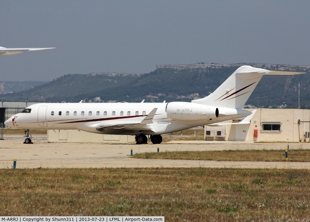 M-ARRJ, 2010 Bombardier BD-700-1A10 Global Express C/N 9399, Parked at Boussiron area...
