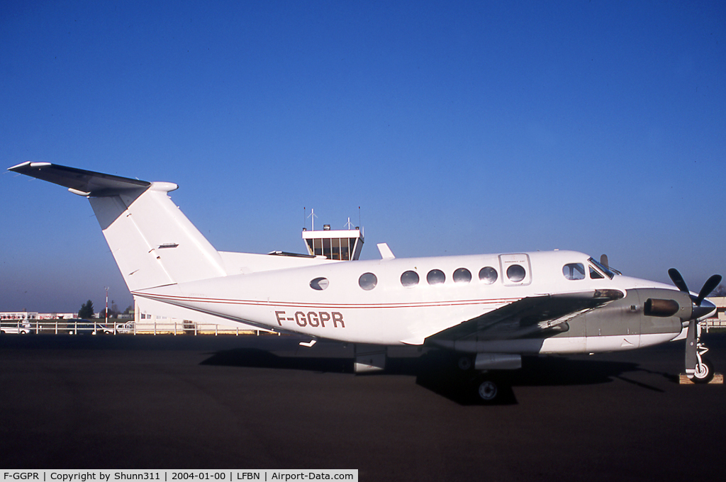 F-GGPR, Beech 200 C/N BB-681, Parked at the Airport...