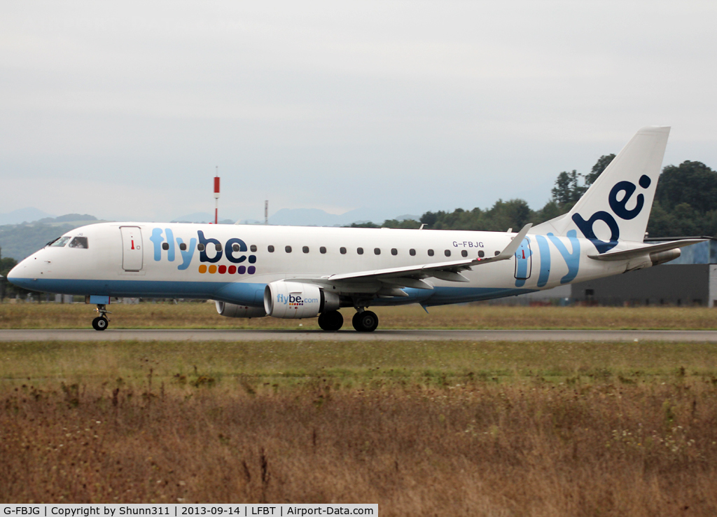 G-FBJG, 2012 Embraer 175STD (ERJ-170-200) C/N 17000344, Taking off rwy 02