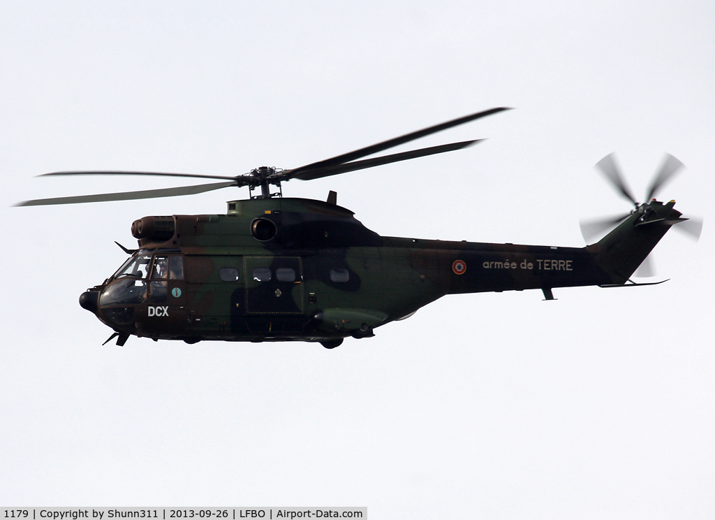 1179, Aérospatiale SA-330B Puma C/N 1179, Passing over the Airport for exercice... Re-coded as 1179/DCX