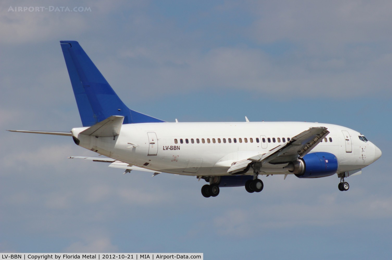 LV-BBN, 1993 Boeing 737-5H6 C/N 26454, Ex Aerolineas Argentina 737-500 (no titles)