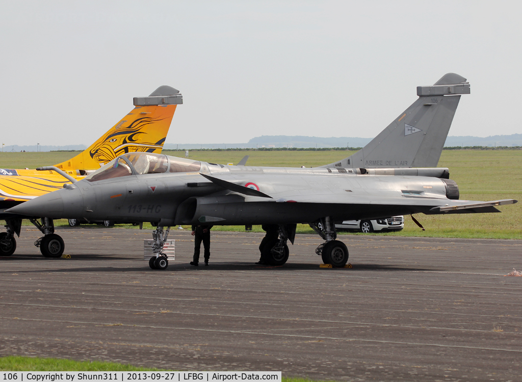 106, Dassault Rafale C C/N 106, Participant of the Cognac AFB Spotter Day 2013... Re-coded as 113-HG