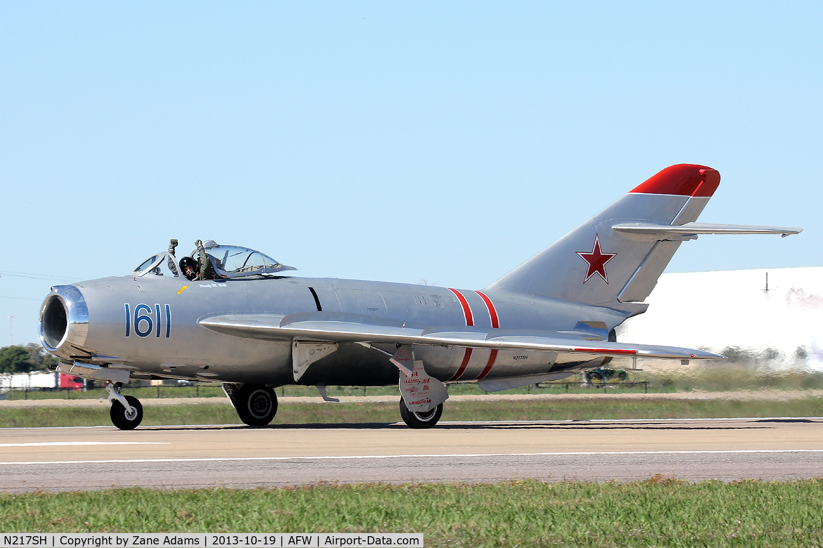 N217SH, 1959 PZL-Mielec Lim-5 (MiG-17F) C/N 1C1611, At the 2013 Alliance Airshow - Fort Worth, TX