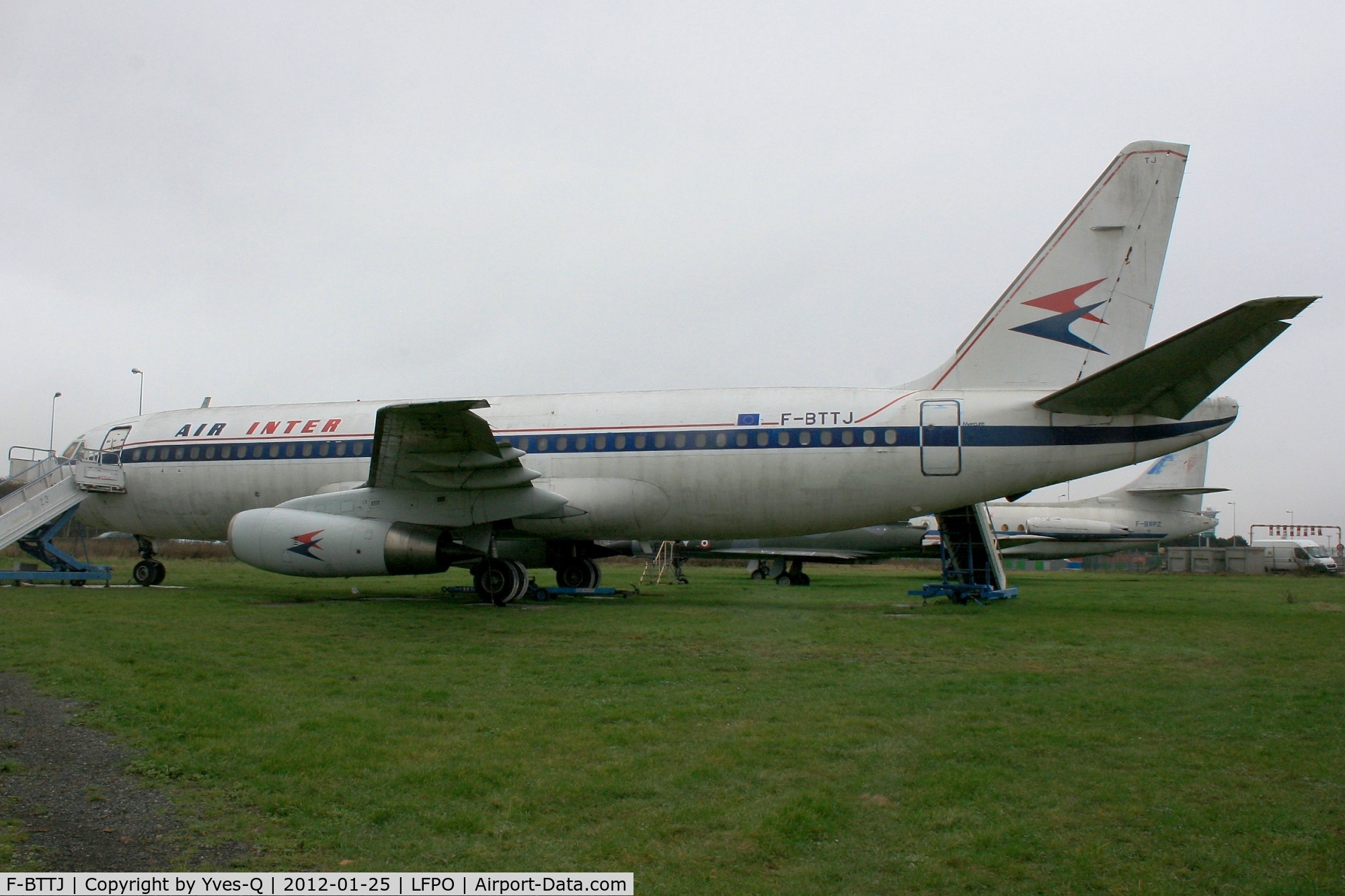 F-BTTJ, 1975 Dassault Mercure 100 C/N 10, Dassault Mercure 100, Delta Athis Museum, Paray near Paris-Orly Airport.