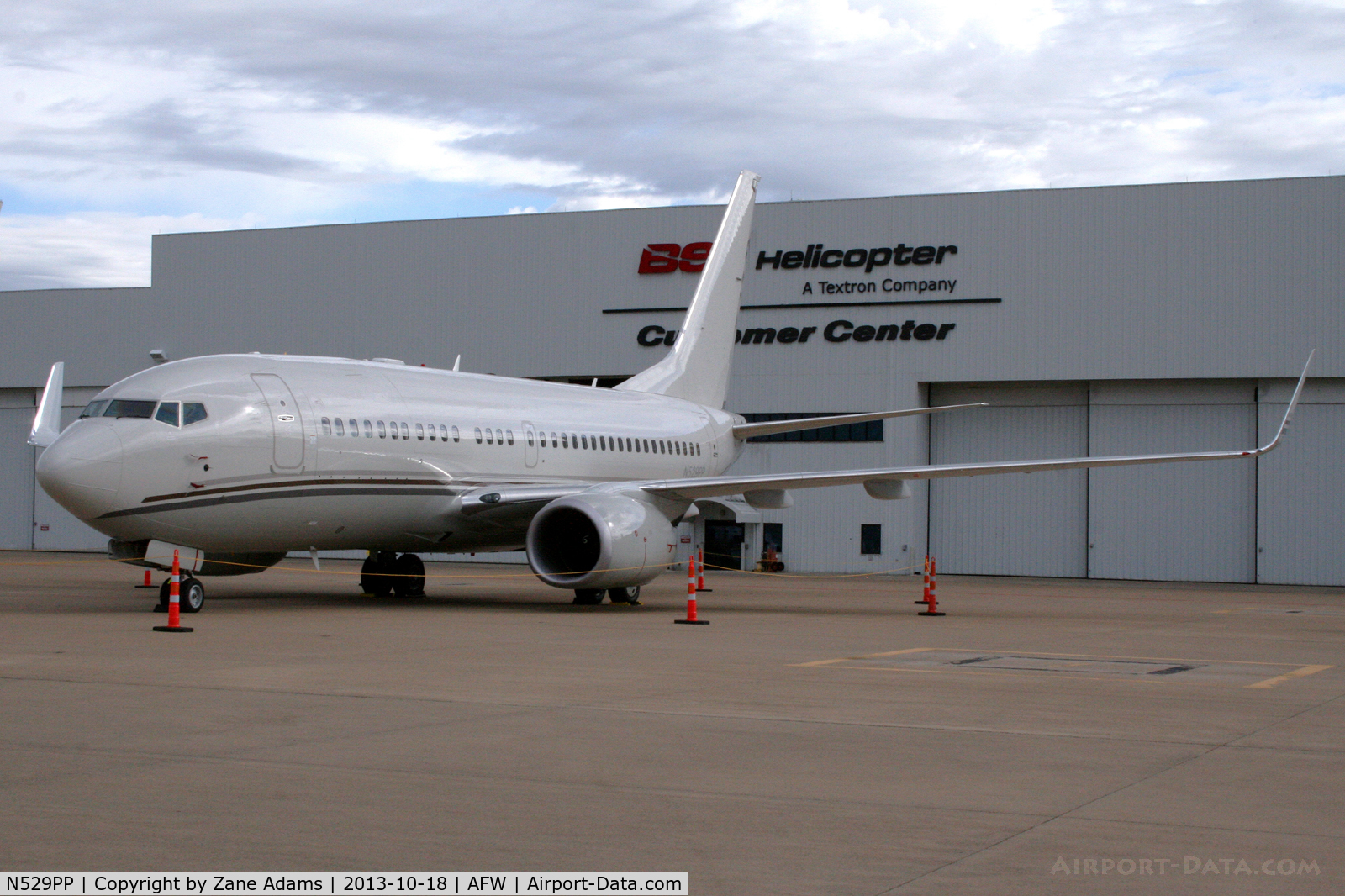 N529PP, 2007 Boeing 737-7HJ C/N 36756, On display at the 2013 Fort Worth Alliance Airshow