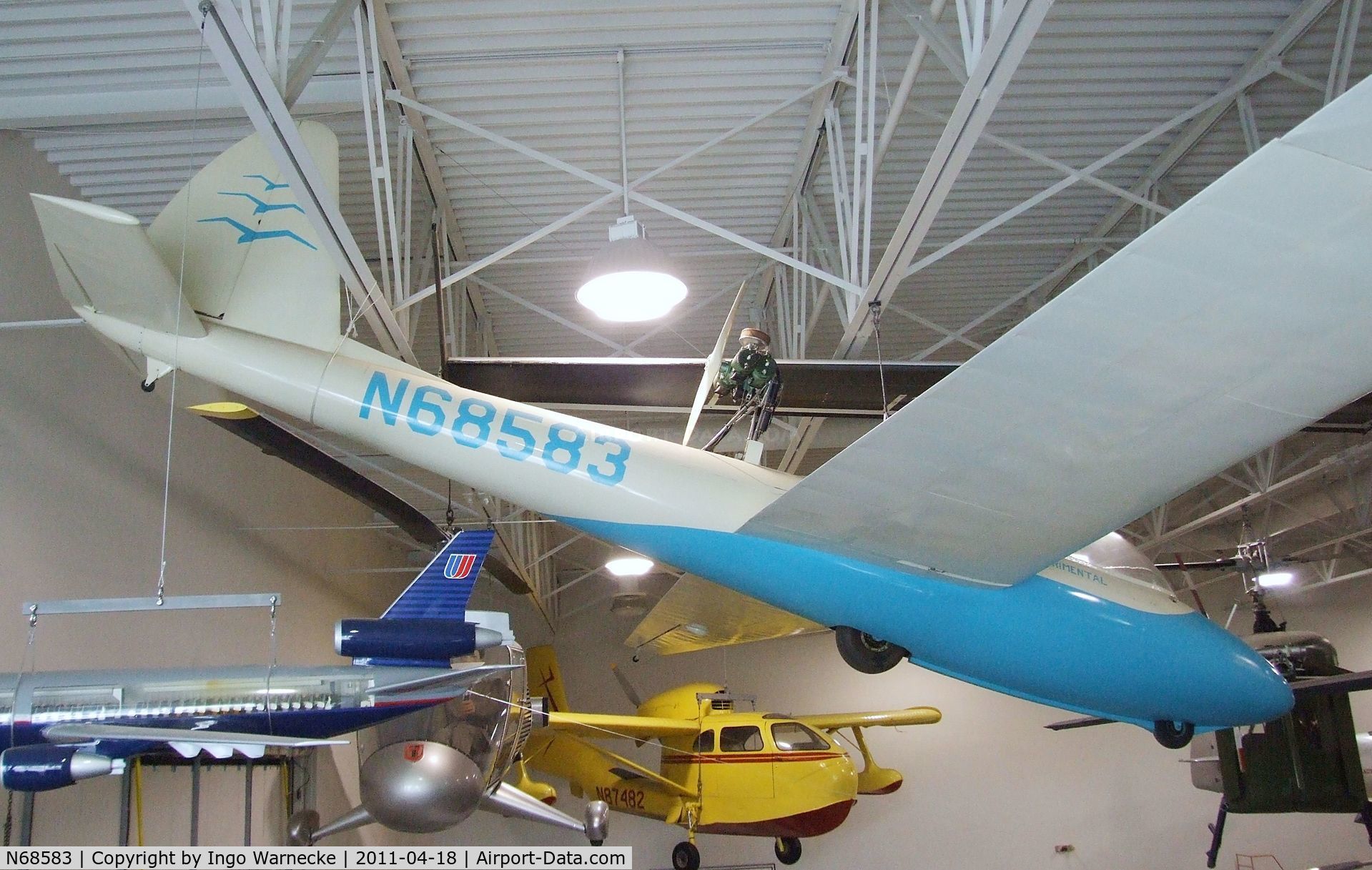N68583, 1955 Nelson PG-185-B C/N 83, Nelson PG-185-B Hummingbird at the Hiller Aviation Museum, San Carlos CA