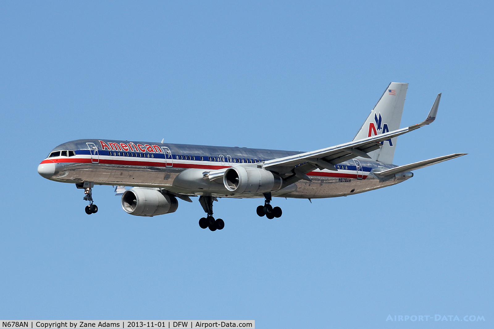 N678AN, 1998 Boeing 757-223 C/N 29428, American Airlines at DFW Airport