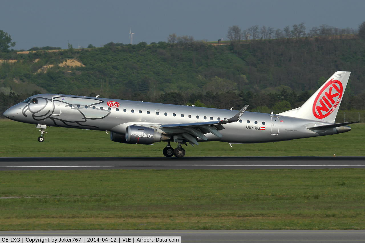 OE-IXG, 2011 Embraer 190LR (ERJ-190-100LR) C/N 19000435, NIKI