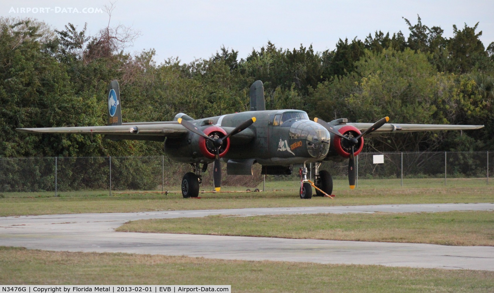 N3476G, 1944 North American B-25J Mitchell C/N 108-33257, Tondelayo B-25