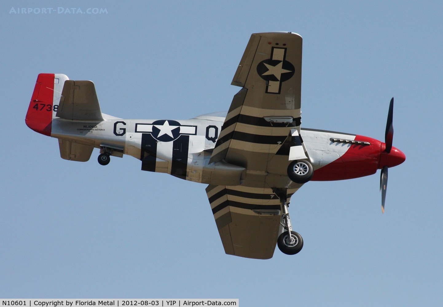 N10601, 1944 North American P-51D Mustang C/N 122-40383, Thunder Over Michigan 2012