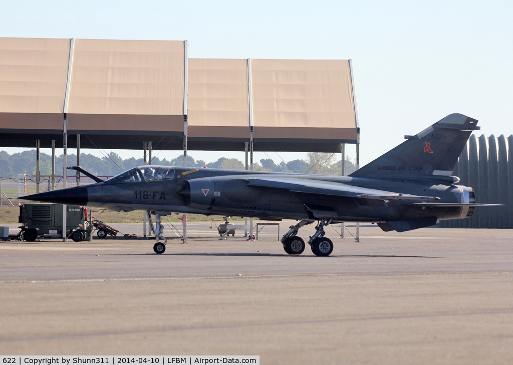 622, Dassault Mirage F.1CR C/N 622, Reece Meet 2014 participant... Re-coded as 118-FA