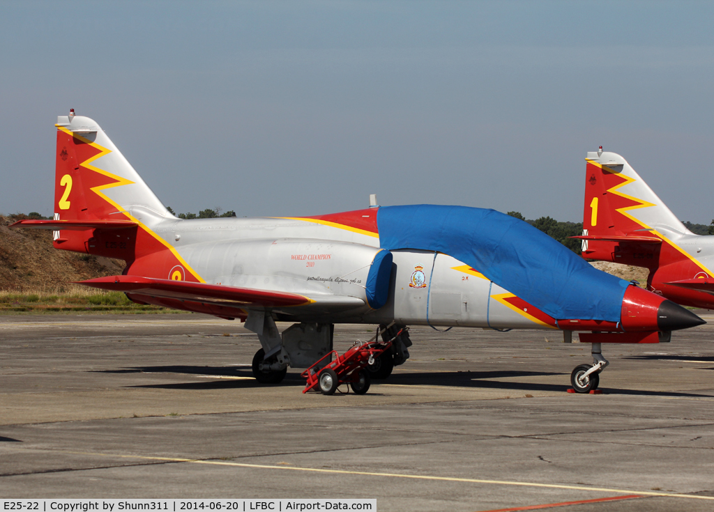E25-22, CASA C-101EB Aviojet C/N EB01-22-022, Participant of the Cazaux AFB Spotterday 2014
