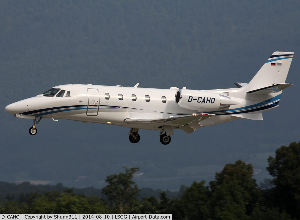 D-CAHO, 2014 Cessna 560 Citation Excel XLS+ C/N 560-6165, Landing rwy 23