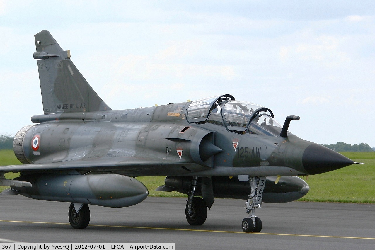 367, Dassault Mirage 2000N C/N 362, French Air Force Dassault Mirage 2000N (125-AW), Taxiing after landing, Avord Air Base 702 (LFOA) open day 2012