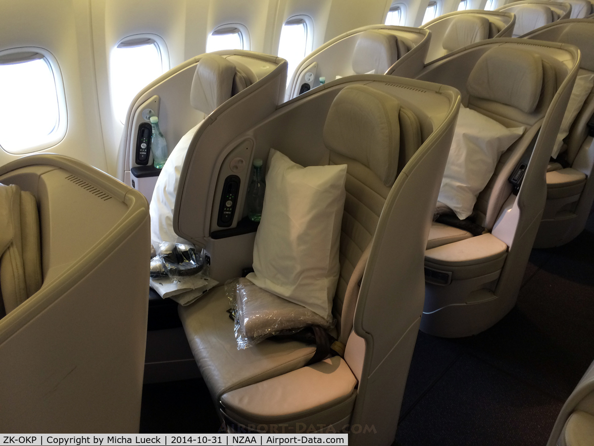 ZK-OKP, 2011 Boeing 777-306/ER C/N 39041, The Space Seat is NZ's great Premium Economy product on the B 777-300s