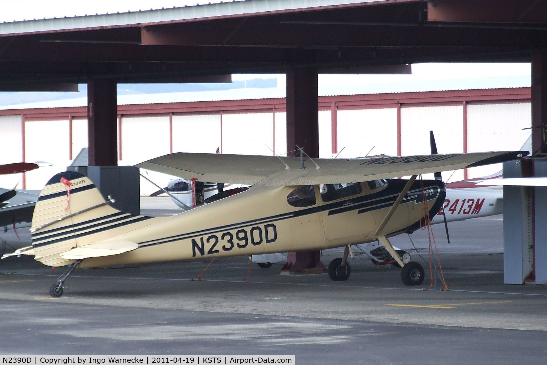 N2390D, 1952 Cessna 170B C/N 20542, Cessna 170B at Charles M. Schulz Sonoma County Airport, Santa Rosa CA