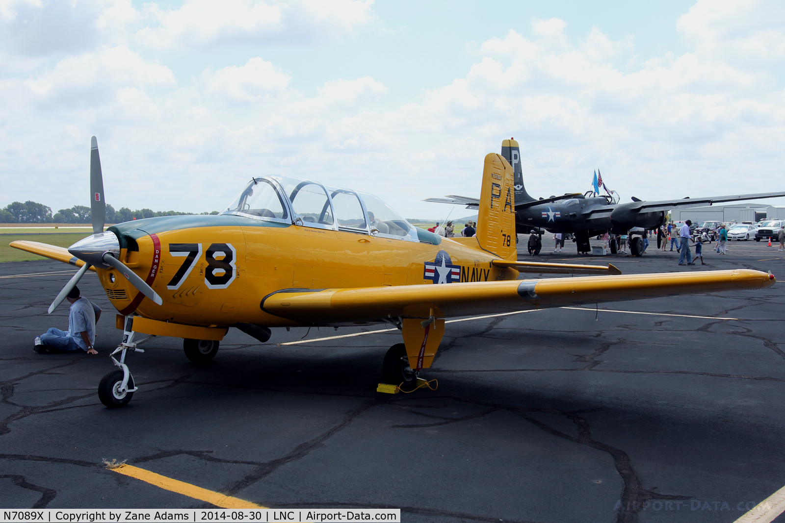 N7089X, Beech T-34B Mentor C/N 140883, At the 2014 Warbirds on Parade