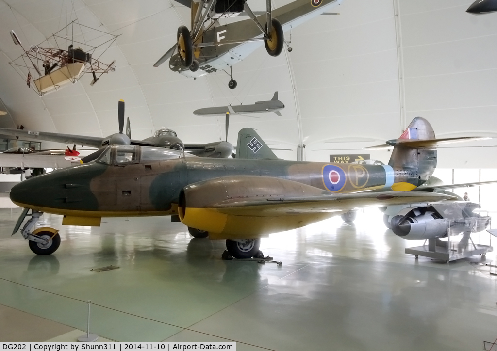 DG202, Gloster Meteor F.9/40 C/N Not found DG202, Preserved inside London - RAF Hendon Museum