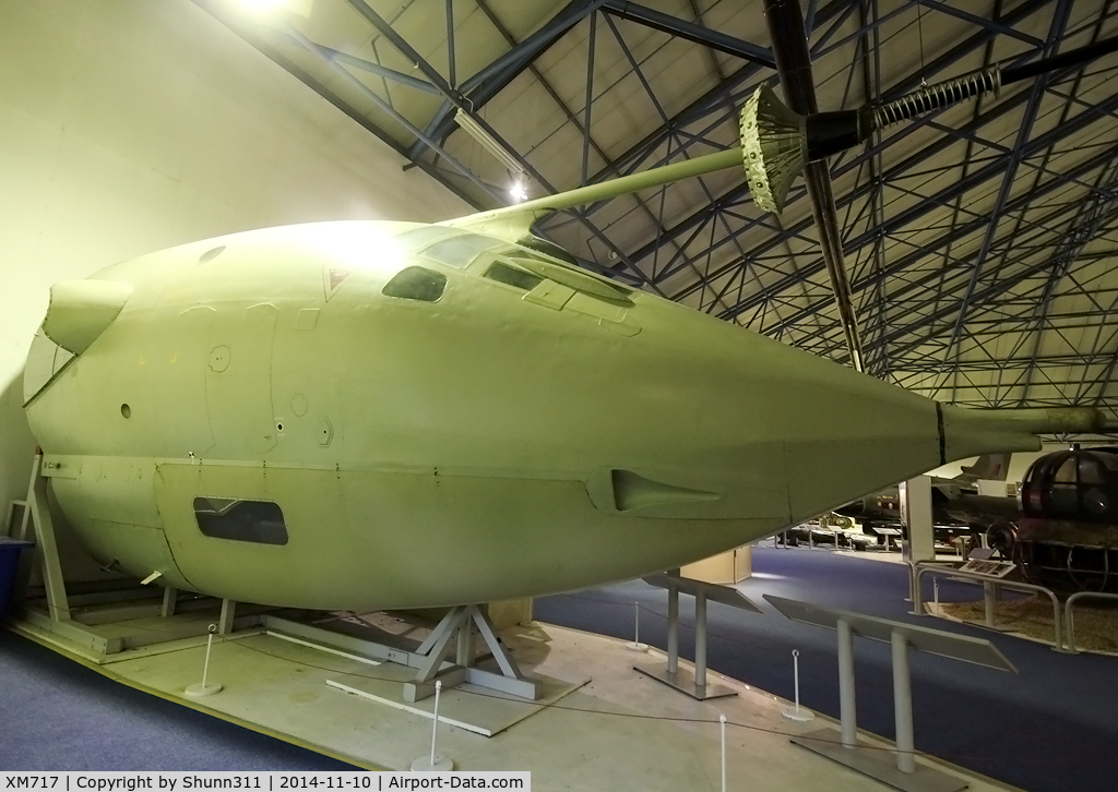 XM717, 1963 Handley Page Victor K.2 C/N HP80/85, Nose section preserved inside London - RAF Hendon Museum