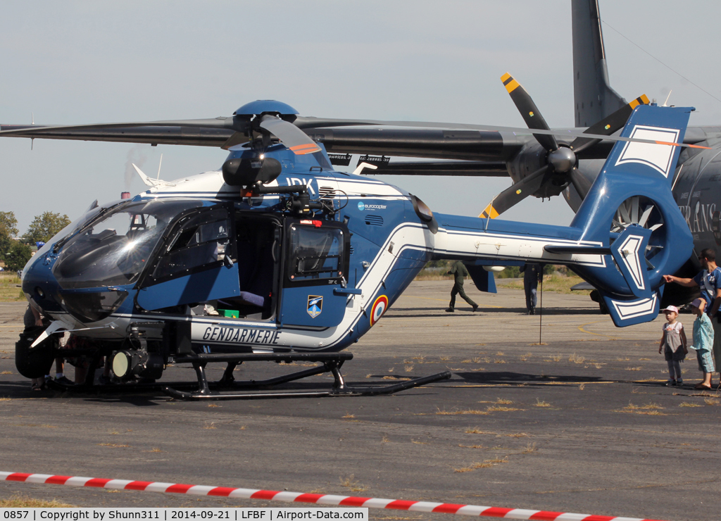 0857, 2009 Eurocopter EC-135T-2 C/N 0857, Participant of the LFBF Airshow 2014 - static airframe