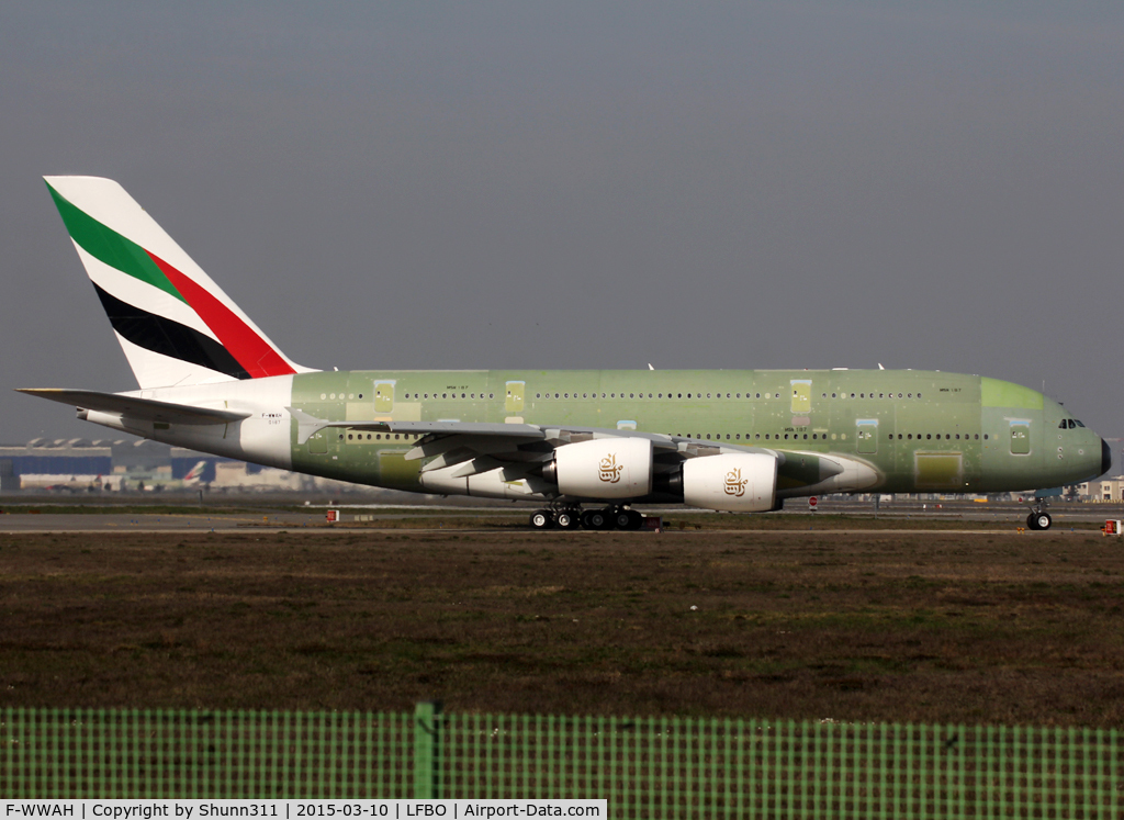 F-WWAH, 2015 Airbus A380-861 C/N 187, C/n 0187 - For Emirates as A6-EOM