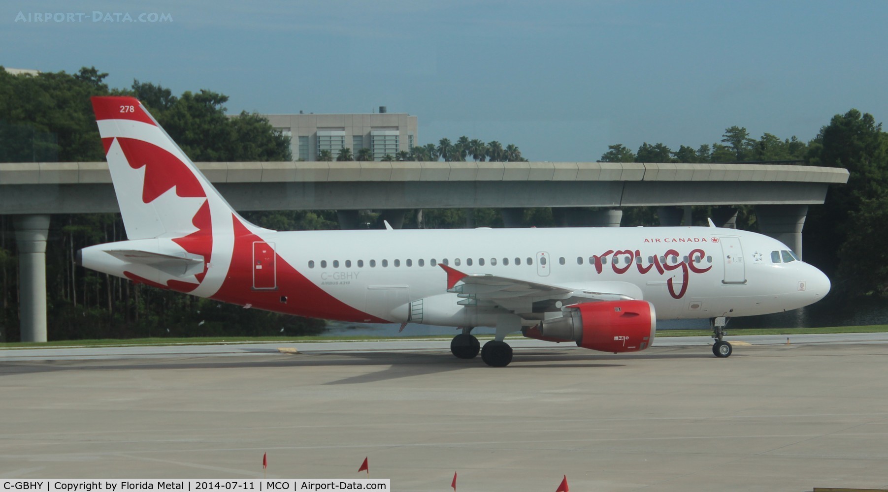 C-GBHY, 1998 Airbus A319-114 C/N 800, Air Canada Rouge