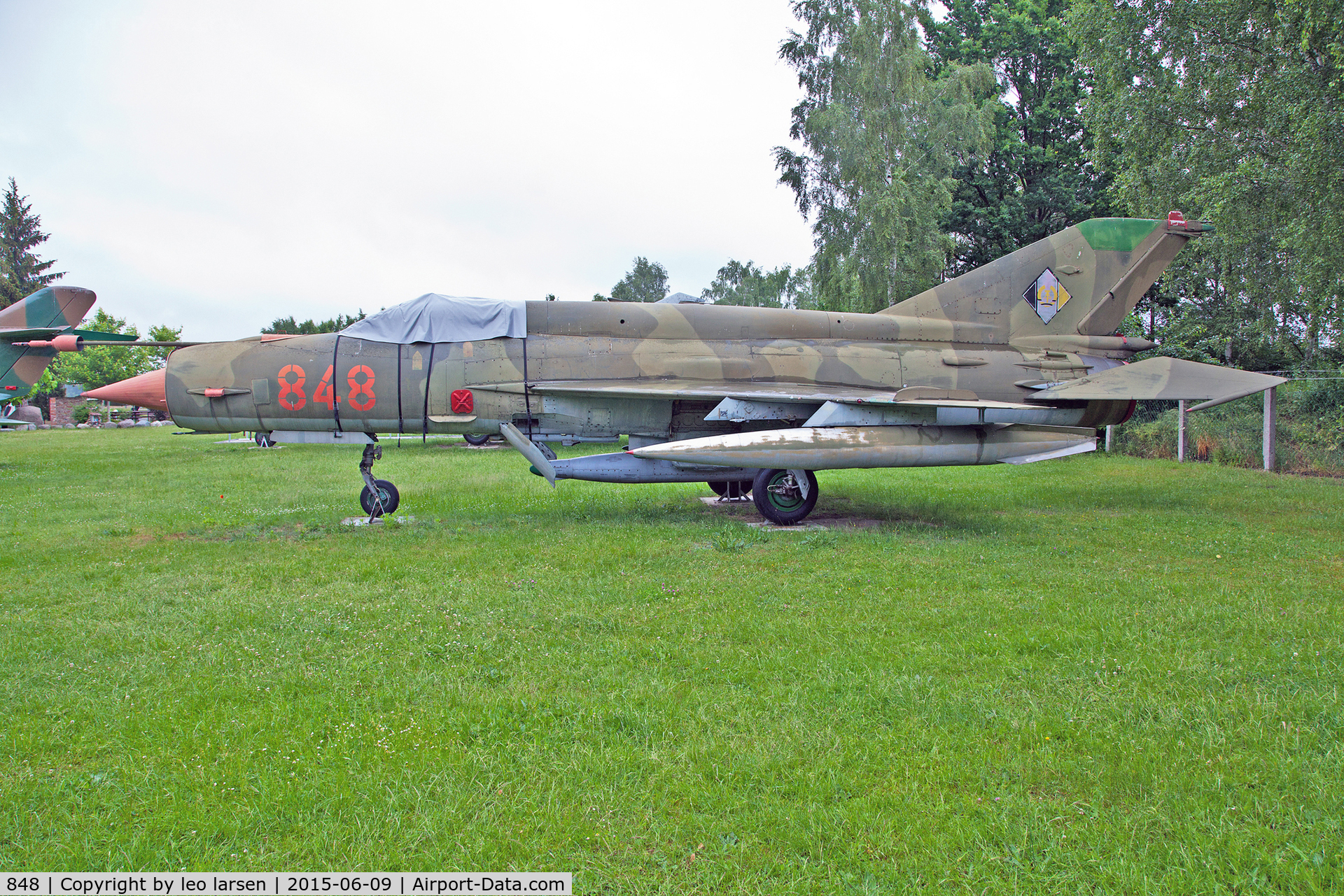 848, Mikoyan-Gurevich MiG-21bis C/N N75051407, Flugplatzmuseum Cottbus 9.6.15