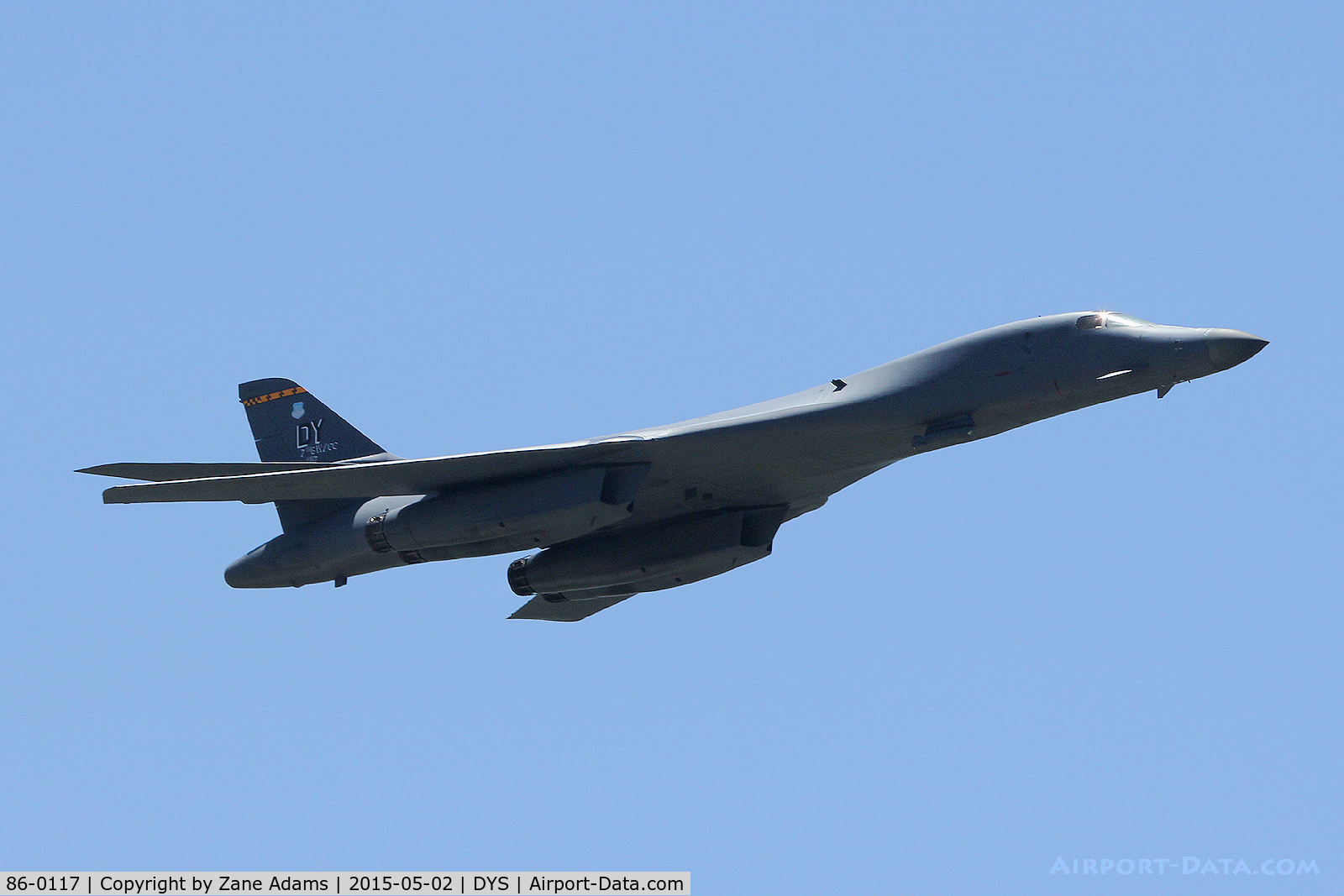 86-0117, 1986 Rockwell B-1B Lancer C/N 77, At the 2015 Big Country Airshow, Dyess AFB, TX
