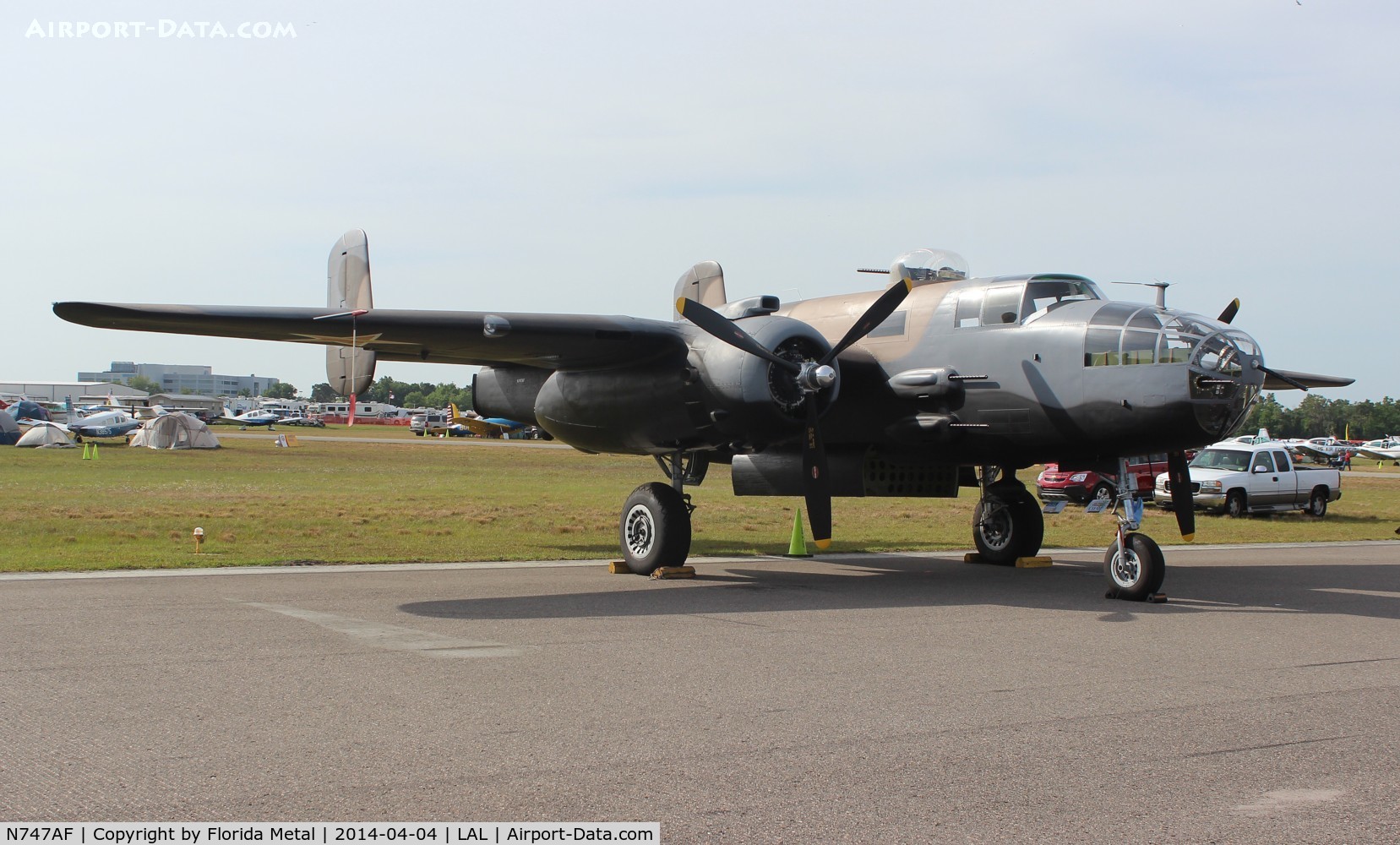 N747AF, 1944 North American B-25J Mitchell Mitchell C/N 108-33731, B-25J Mitchell in Russian lend lease colors