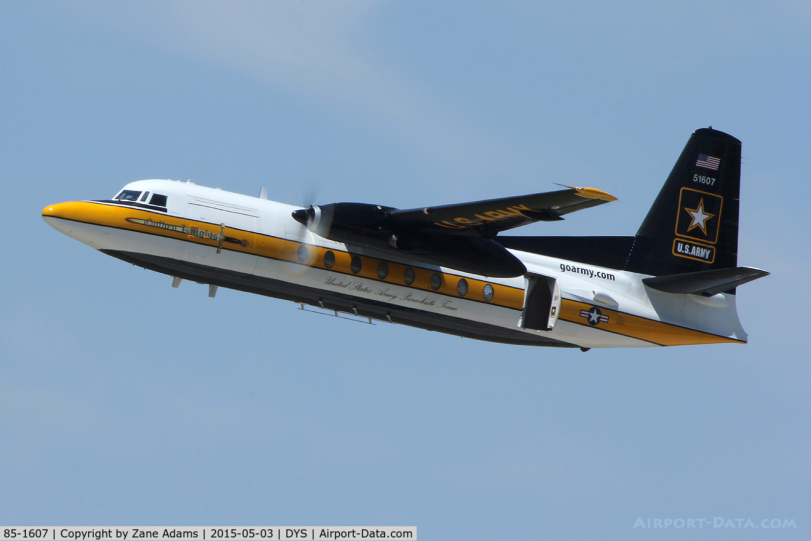 85-1607, 1983 Fokker C-31A (F27-400M) Troopship C/N 10653, At the 2014 Big Country Airshow - Dyess AFB, TX