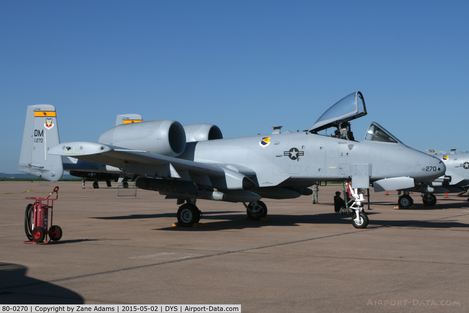 80-0270, 1980 Fairchild Republic A-10C Thunderbolt II C/N A10-0620, At the 2015 Big Country Airshow - Dyess AFB, Texas