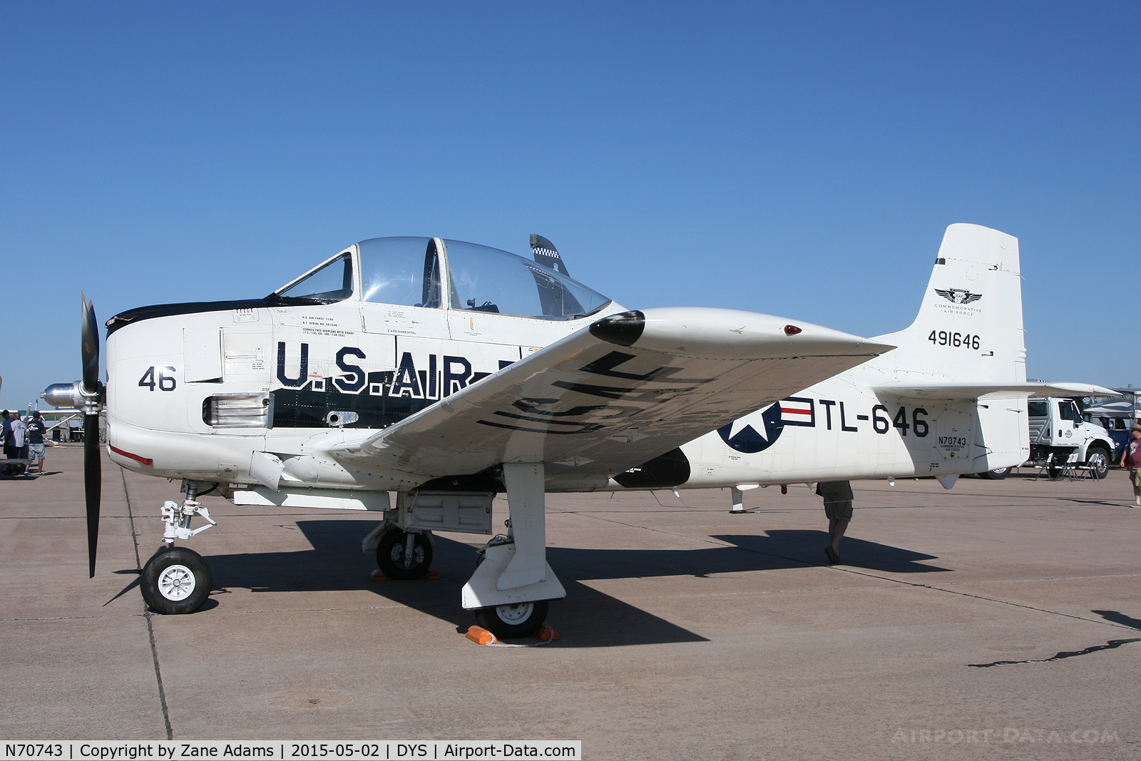 N70743, 1949 North American T-28A Trojan C/N 159-158, At the 2015 Big Country Airshow - Dyess AFB, Texas