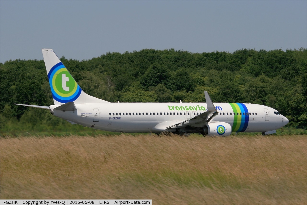F-GZHK, 2014 Boeing 737-8K2 C/N 37790, Boeing 737-8K2, Take-off run rwy 03, Nantes-Atlantique airport (LFRS-NTE)
