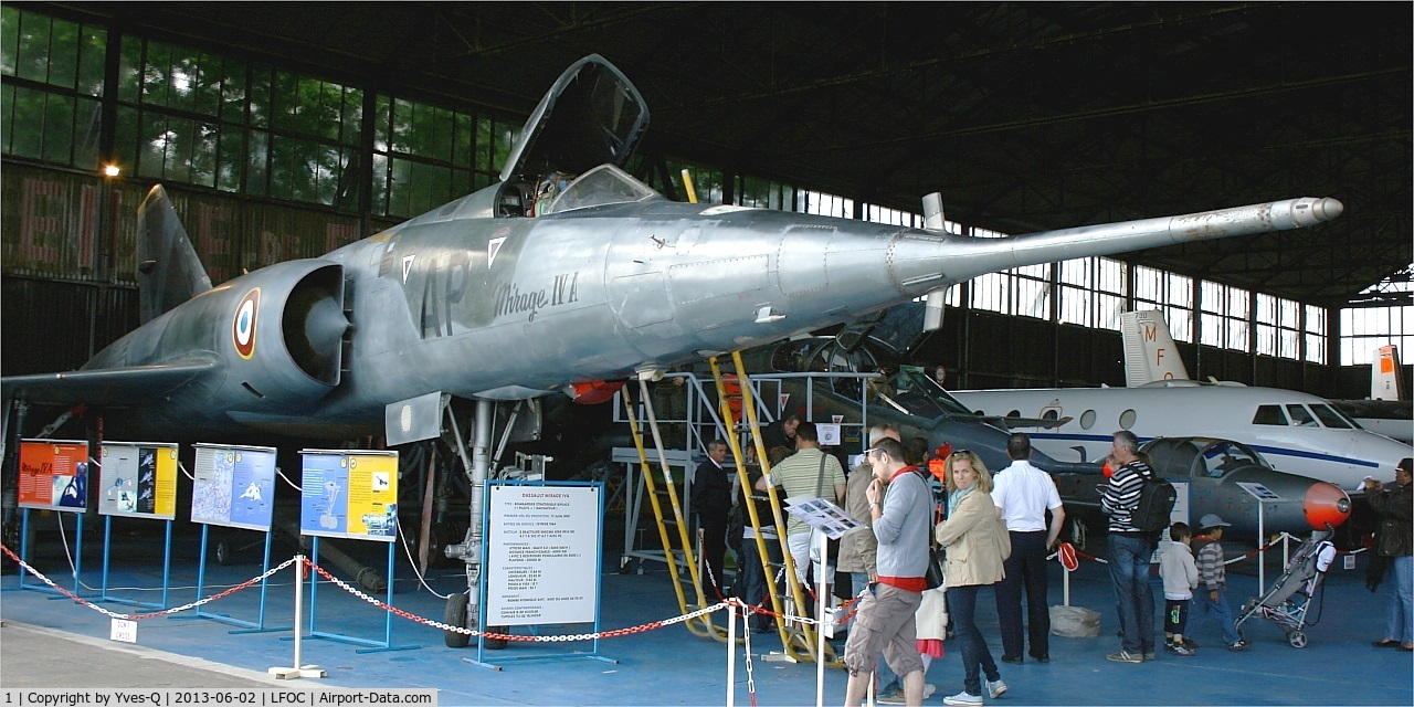 1, Dassault Mirage IVA C/N 1, Dassault Mirage IVA, preserved at Canopée Museum, Châteaudun Air Base (LFOC)