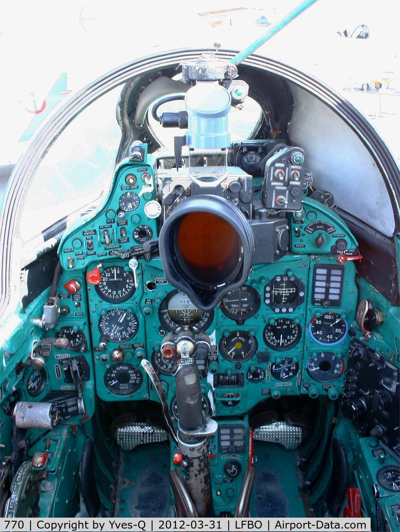 770, Mikoyan-Gurevich MiG-21SPS C/N 94A4509, Mikoyan-Gurevich MiG-21SPS, Close view of cockpit, Preserved at Les Ailes Anciennes Museum, Toulouse-Blagnac