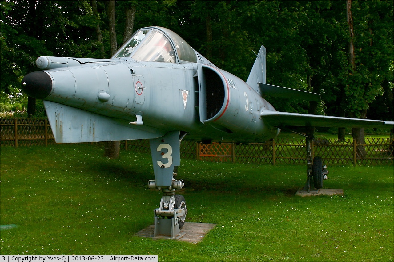 3, Dassault Etendard IV.M C/N 3, Dassault Etendard IV.M, Displayed to La Coulee Verte garden, Paray-Vieille Poste near Paris-Orly Airport