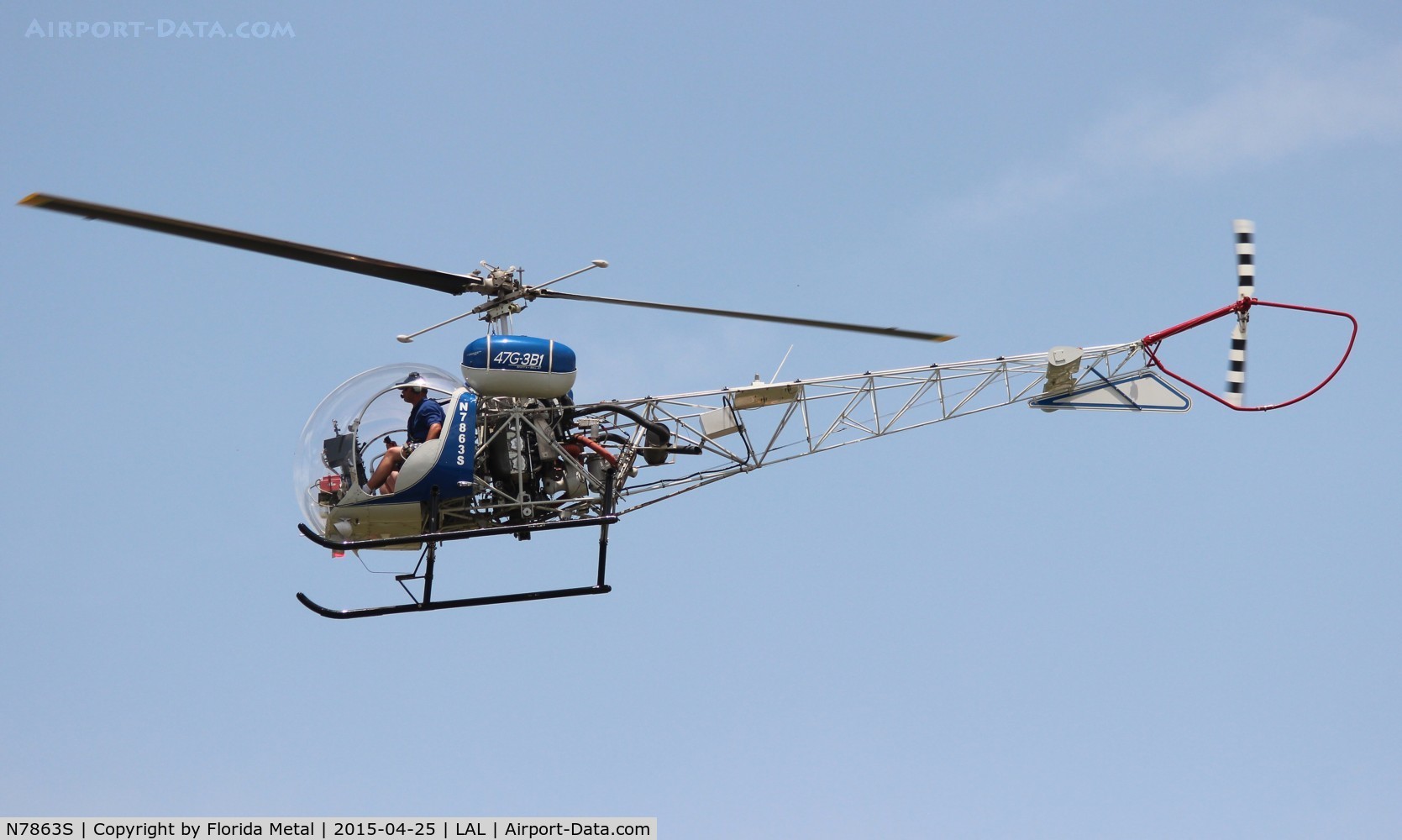 N7863S, Bell 47G-3B-1 Sioux C/N 6630, Bell 47G