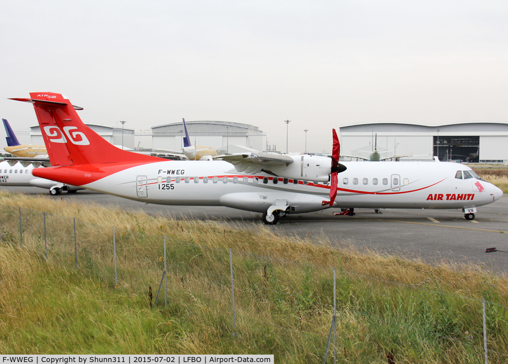 F-WWEG, 2015 ATR 72-600 (72-212A) C/N 1255, C/n 1255 - To be F-ORVN