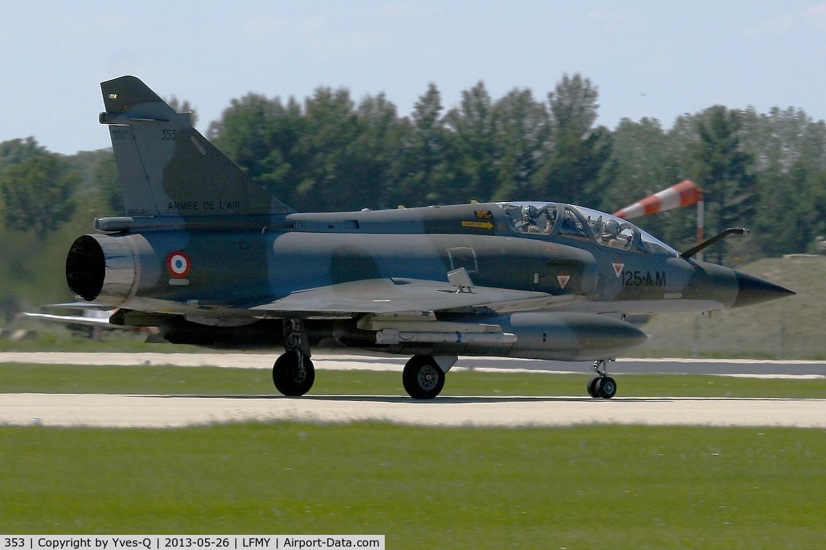 353, Dassault Mirage 2000N C/N 315, Dassault Aviation 2000N (125-AM), Landing rwy 34, Salon de Provence Air Base 701 (LFMY) Open day 2013