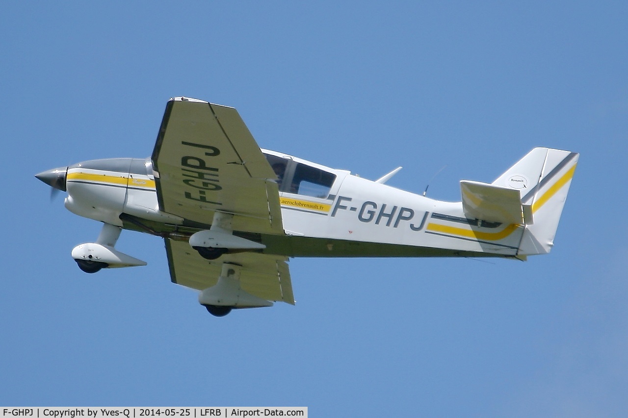 F-GHPJ, Robin DR-400-140B Major C/N 1874, Robin DR-400-140B Major, Take off rwy 25L, Brest-Bretagne airport (LFRB-BES)