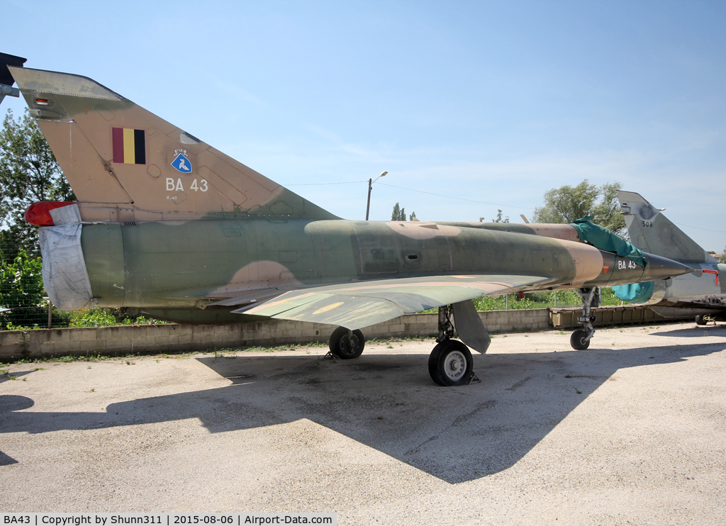 BA43, SABCA Mirage 5BA C/N 43, Still in Tournaire Museum but completly rebuilt...