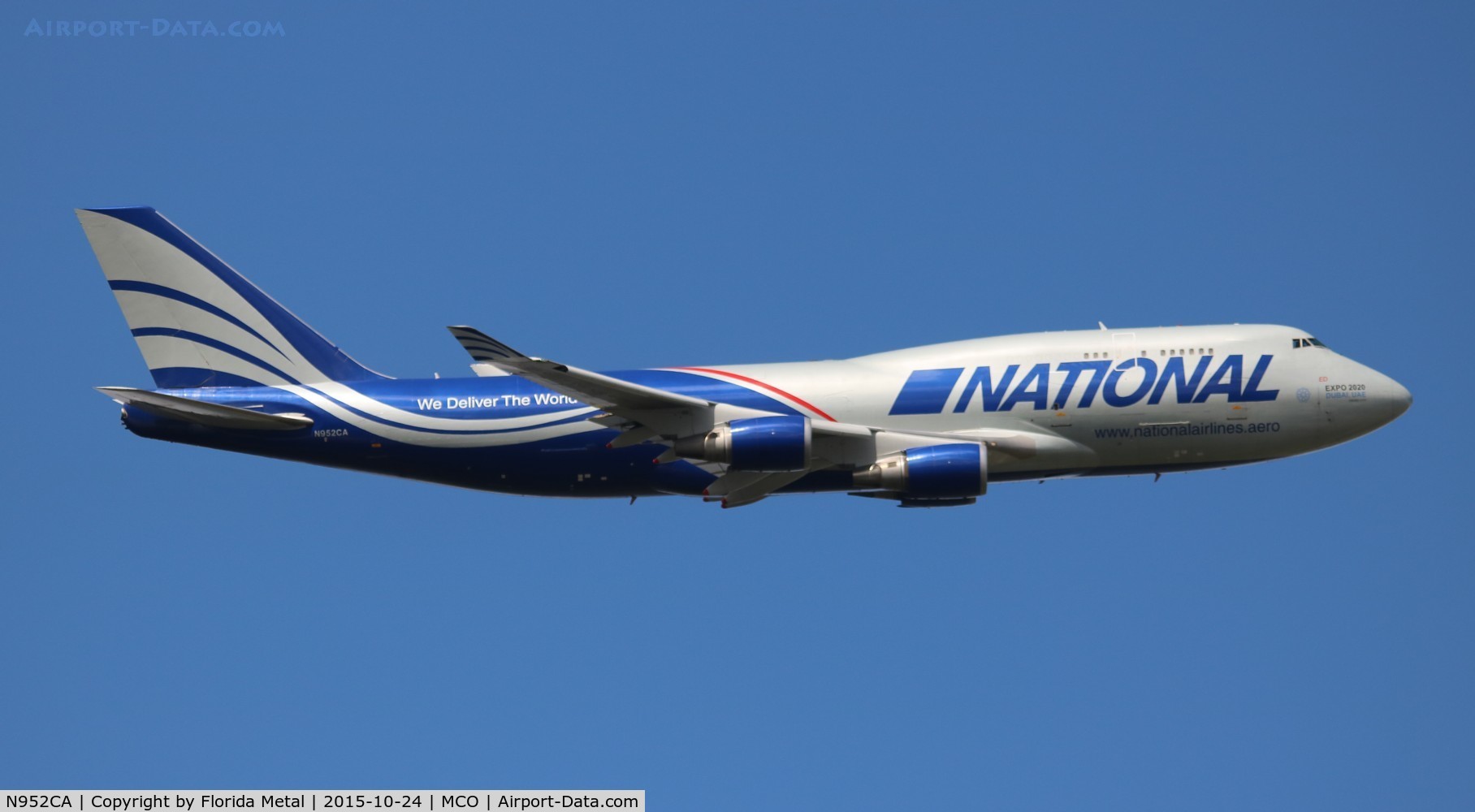 N952CA, 1991 Boeing 747-428M(BCF) C/N 25238, National Cargo 747-400