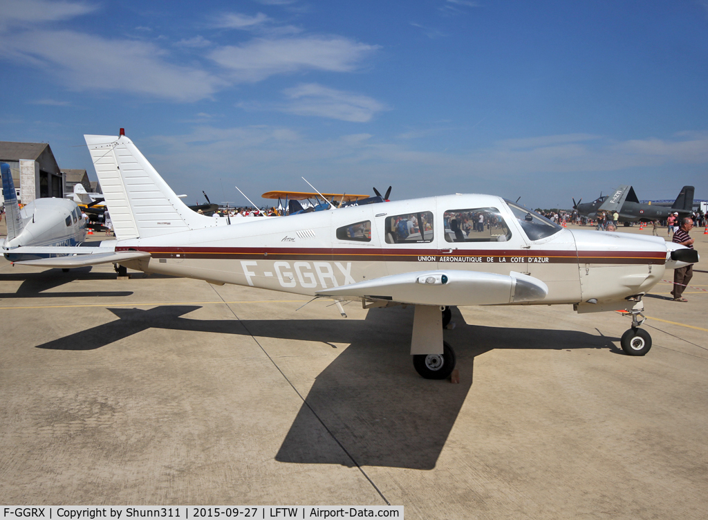 F-GGRX, Piper PA-28R-201 Cherokee Arrow III C/N 2837035, Exhibited during FNI Airshow 2015