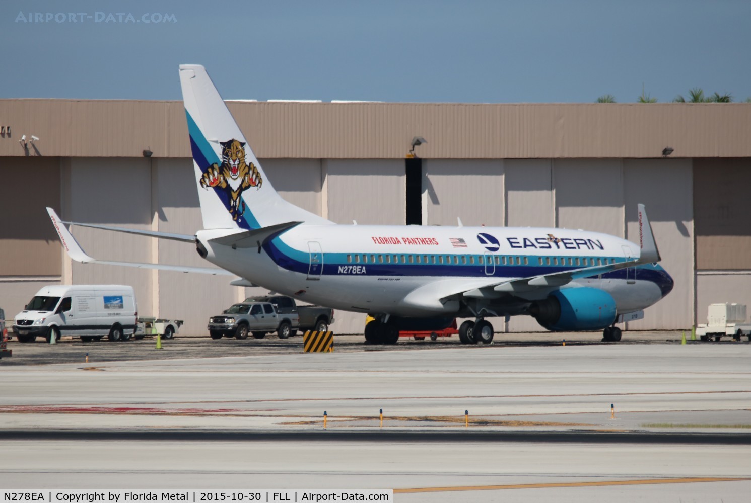N278EA, 1998 Boeing 737-7L9 C/N 28006, Eastern Airlines (Florida Panthers NHL Hockey)